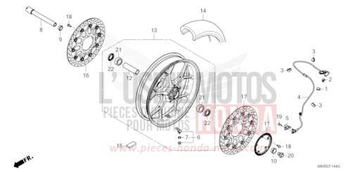 ROUE AVANT CBR1000STR de 2024